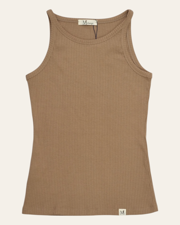 تاپ رکابی بیسیک کبریتی رنگ قهوه ای