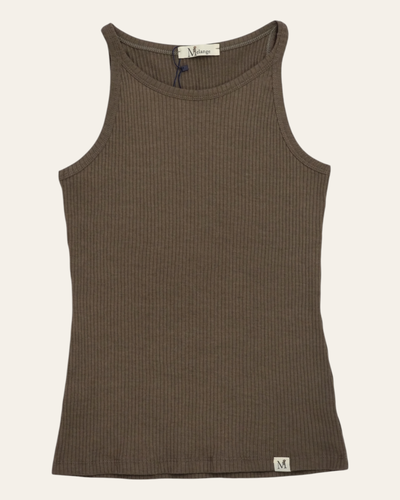 تاپ رکابی بیسیک کبریتی رنگ موکا