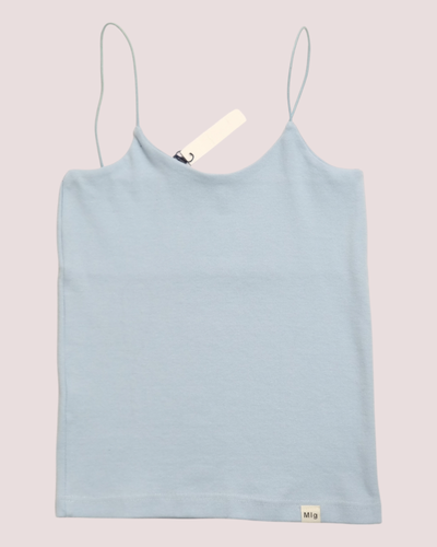 تاپ کبریتی کشی مدل بند قیطونی رنگ آبی آسمانی