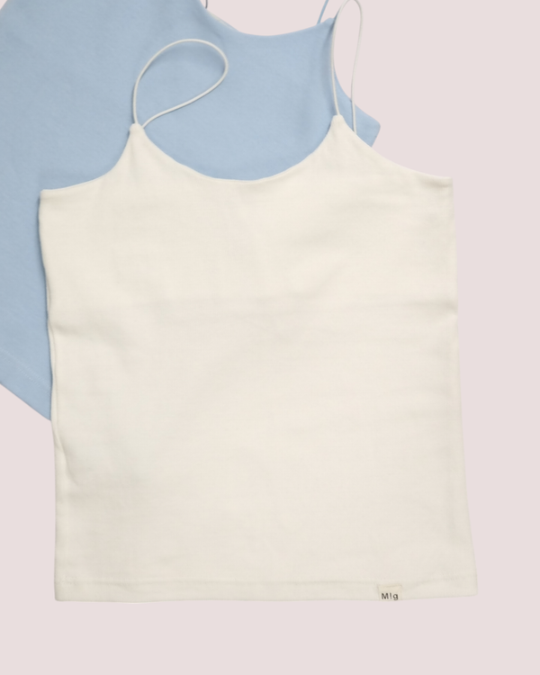 تاپ کبریتی کشی مدل بند قیطونی رنگ سفید