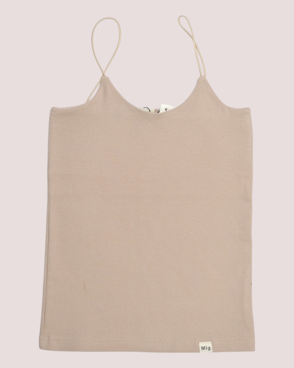 تاپ کبریتی کشی مدل بند قیطونی رنگ کرم