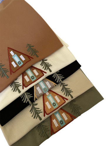 تیشرت کراپ گلدوزی خونه