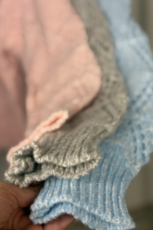 بلوز بافت نرم فری سایز در سه رنگ