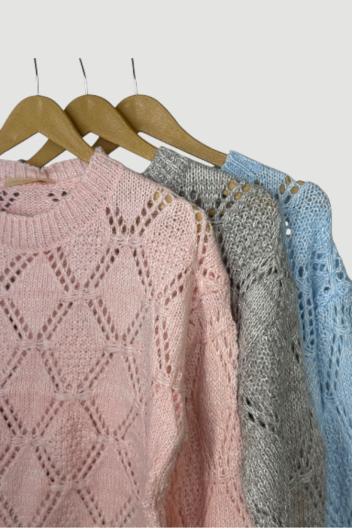 بلوز بافت نرم فری سایز در سه رنگ