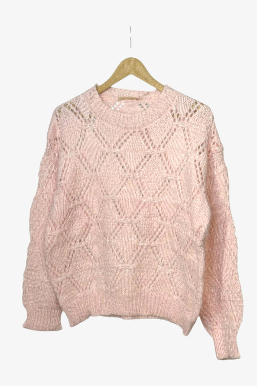 بلوز بافت نرم فری سایز رنگ صورتی