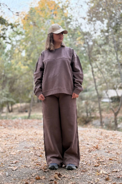 ست دورس و شلوار موکا