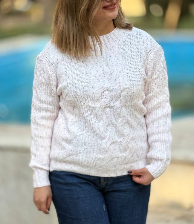 بلوز بافت برفی رنگ صورتی