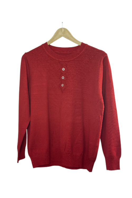 بلوز بافت رنگ قرمز